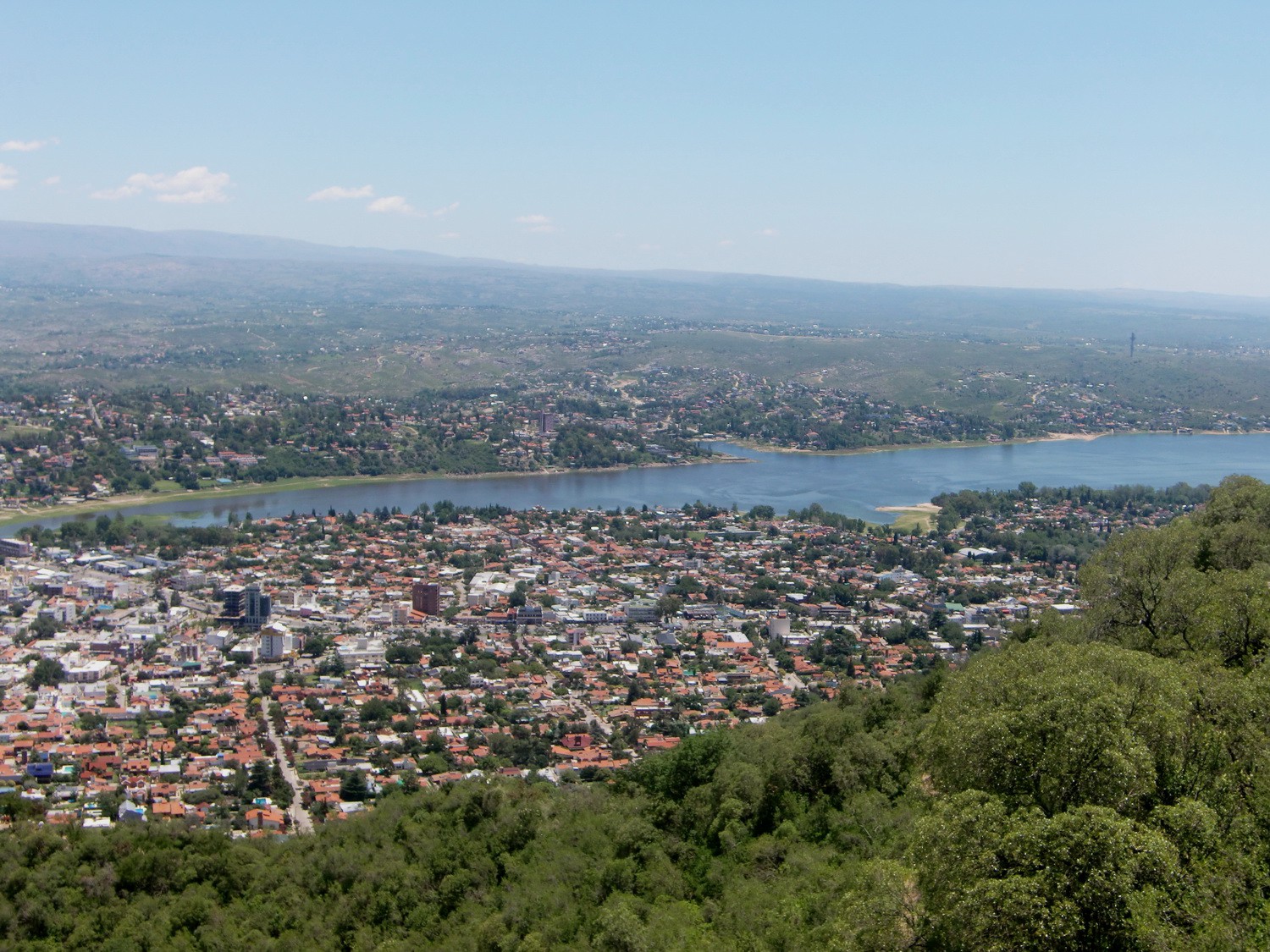 View to Villa Carlos Paz from Cerro La Cruz